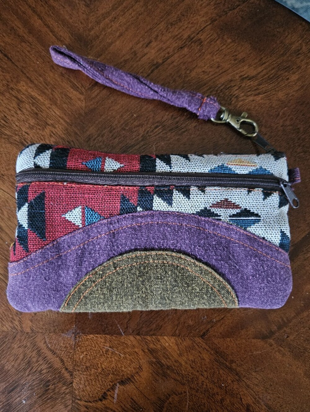 Southwestern Tribal Pattern Wristlet Clutch